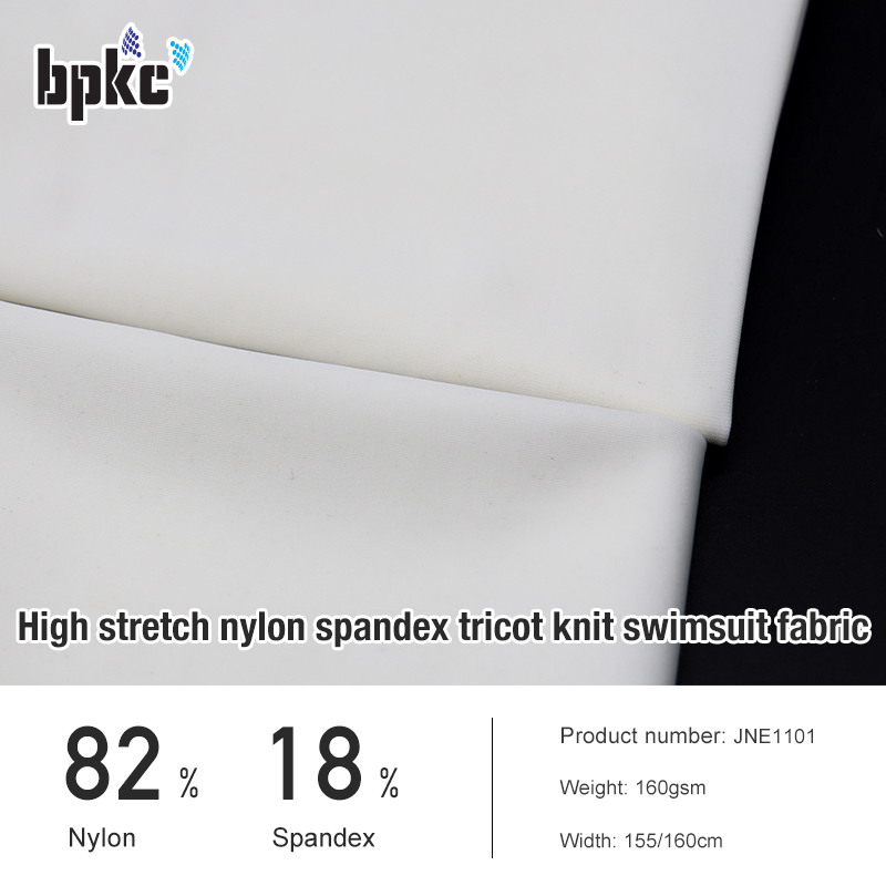 High stretch nylon spandex tricot knit swimsuit fabric