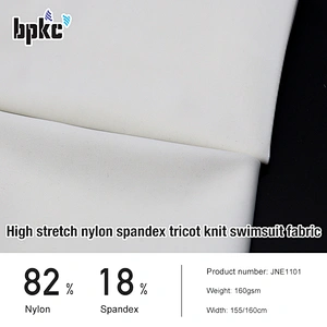 High stretch nylon spandex tricot knit swimsuit fabric