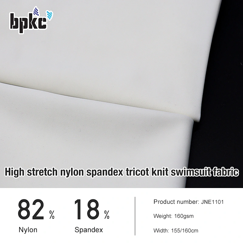 High stretch nylon spandex tricot knit swimsuit fabric